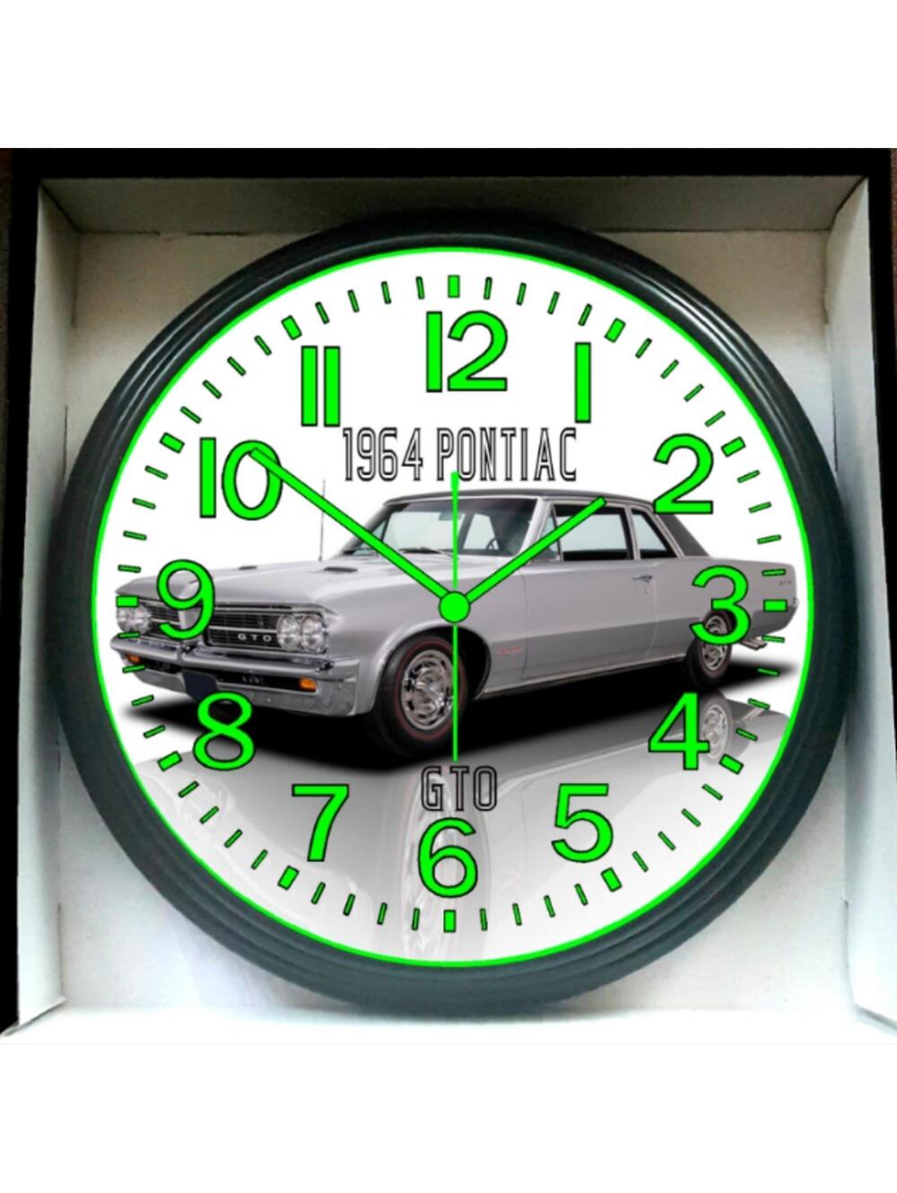 1964 Pontiac GTO Glow In The Dark Wall Clock New!